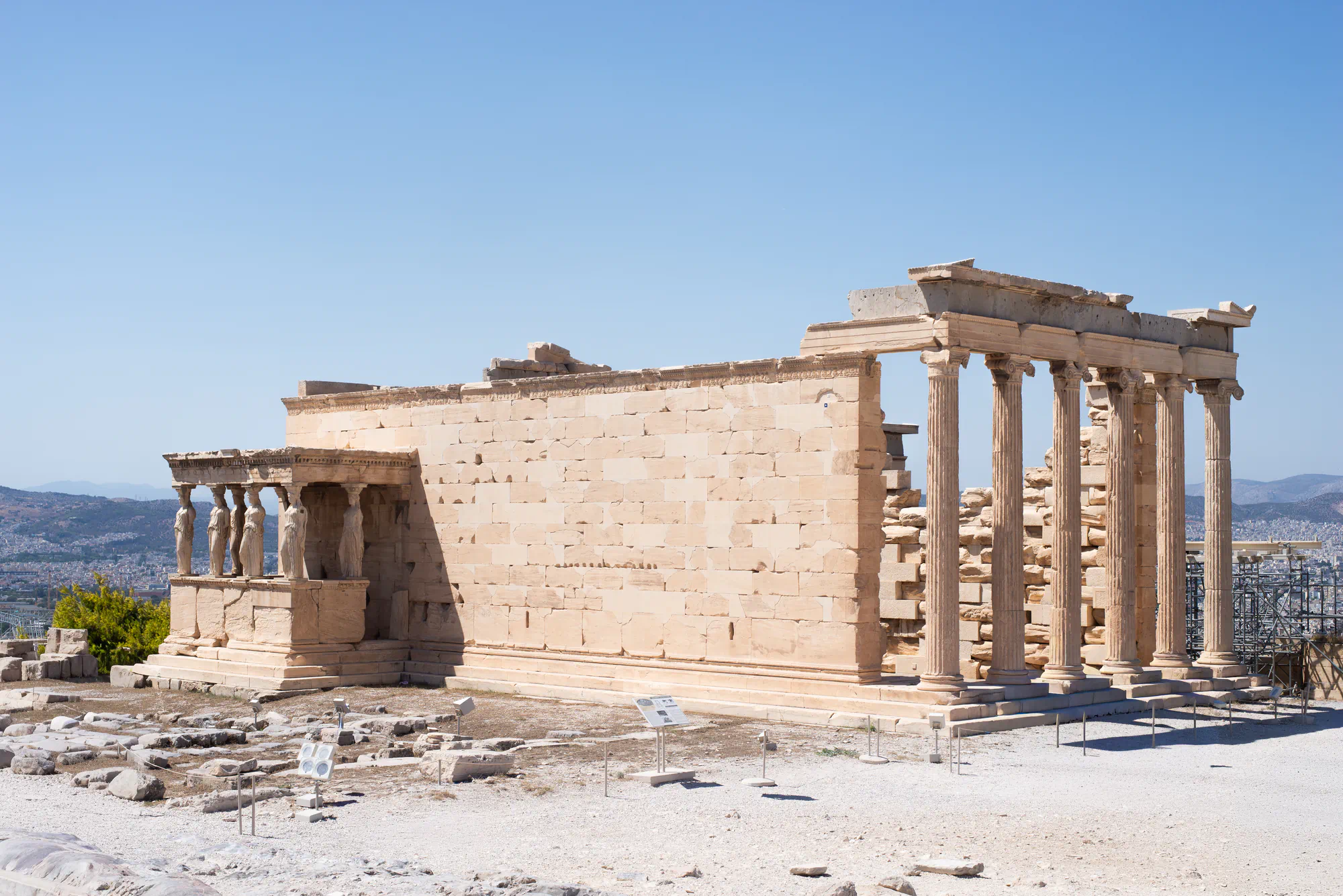 Erechtheum at the Parthenon in Athens